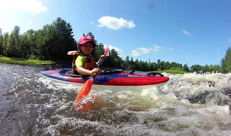 kayaking kids